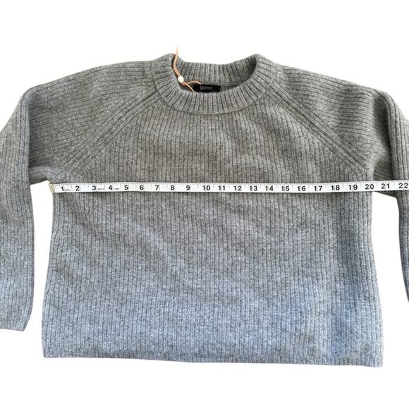 Quince Washable Cashmere Fisherman Tunic Sweater Heather Grey Size XL (12) - Picture 8 of 11